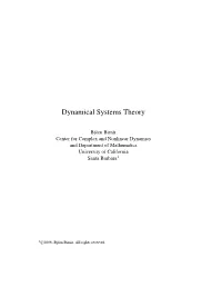 Dynamical Systems Theory