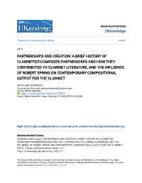Partnerships and Creation: a Brief History Of