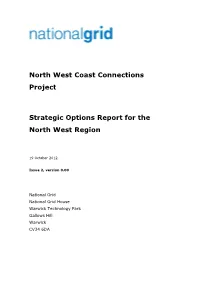 Strategic Options Report for the North West Region Oct 2012