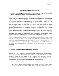 The Rule of Law and Constitutions