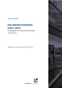 Der Wiener Kongress
