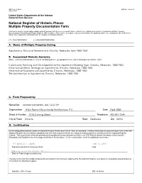 National Register of Historic Places Multiple Property Documentation Form