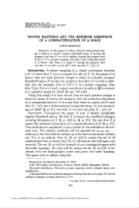 Of a Compactification of a Space
