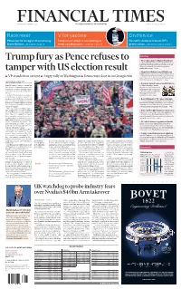 Trump Fury As Pence Refuses to Tamper with US Election Result
