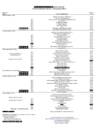 DHMC Cafeteria Menu: August 16 to 22, 2021