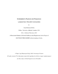 Lessons from Three BC Communities
