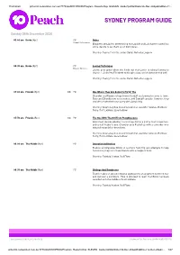 Sydney Program Guide