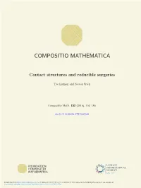 Contact Structures and Reducible Surgeries