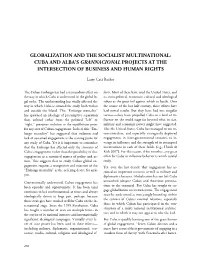 Cuba and Alba's Grannacional Projects at the Intersection of Business