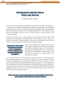 Envisioning the Future in Doha and Astana