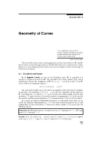 Geometry of Curves