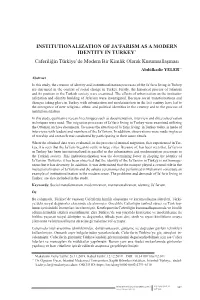 Institutionalization of Ja'farism As a Modern