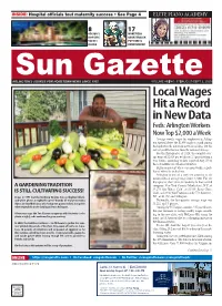 Local Wages Hit a Record in New Data