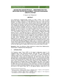 Nagarjuna Sagar Project – Modernization for Improving Water Management Through Warabandi (On/Off) System
