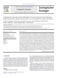 Rotylenchus Paravitis N. Sp., an Example of Cryptic Speciation