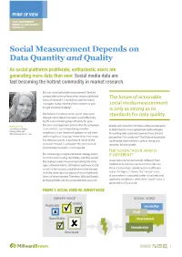 Social Measurement Depends on Data Quantity and Quality
