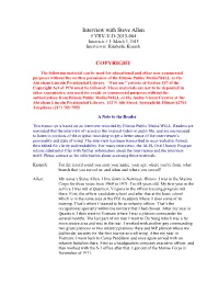 Transcript Is Based on an Interview Recorded by Illinois Public Media/WILL