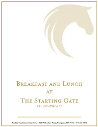 Breakfast & Lunch Menu