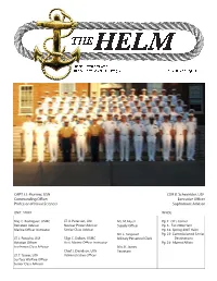 CAPT J.J. Morrow, USN Commanding Officer Professor of Naval Sciences CDR B. Schexnider, USN Executive Officer Sophomore Advisor