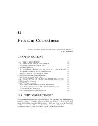 Program Correctness