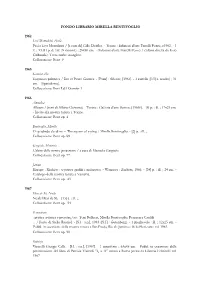 Visualizza L'elenco (Pdf)
