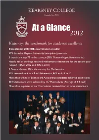 2012 at a Glance