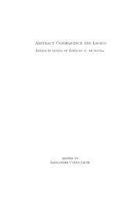 Abstract Consequence and Logics