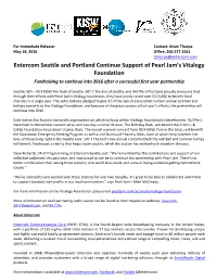 Entercom Seattle and Portland Continue Support of Pearl Jam's