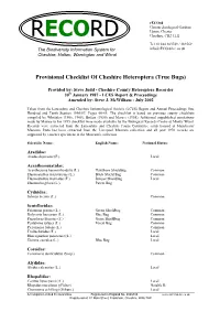 Heteroptera Checklist