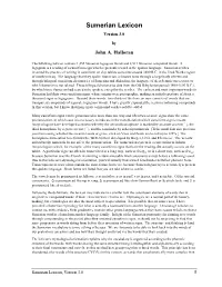 Sumerian Lexicon Version 3.0
