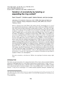 Variation of Aromaticity by Twisting Or Expanding the Ring Content*