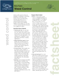 Weed Control