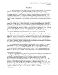 April 2021 Amendment in Light of the Supreme Court's Decision In