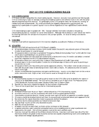 2021-22 Cheerleading Rules