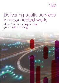 Delivering Public Services in a Connected World How Cisco Can Help Shape Your Digital Strategy