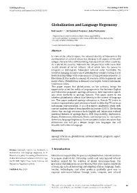 Globalization and Language Hegemony