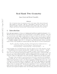 Real Rank Two Geometry Arxiv:1609.09245V3 [Math.AG] 5