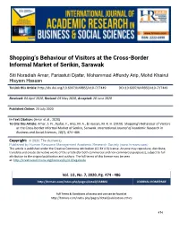 Shopping's Behaviour of Visitors at the Cross-Border Informal Market of Serikin, Sarawak