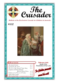 The Crusader Bulletin of the Eucharistic Crusade for Children in Australia #332