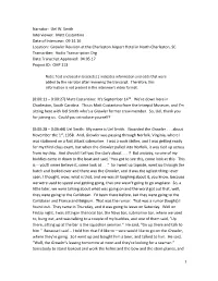 Uel W. Smith Interviewer: Matt Costantino Date of Interview