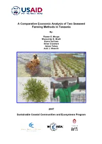 A Comparative Economic Analysis of Two Seaweed Farming Methods in Tanzania