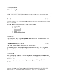 Bowling – Basics