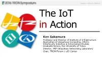 Ken SAKAMURA the Iot in Action