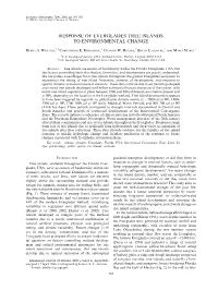Response of Everglades Tree Islands to Environmental Change