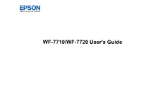 WF-7710/WF-7720 User's Guide