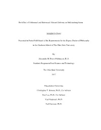 1 the Effect of Orthonasal and Retronasal Odorant Delivery On