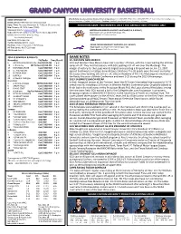 GAME NOTES November TV/Radio Time/Result VS