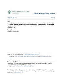 The New Left and the Occupation of Alcatraz