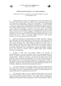 Equal Right of Men and Women to the Enjoyment of the Rights Set Forth in the Covenant