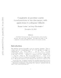 [Math.DS] 18 Jan 2005 Complexity of Piecewise Convex Transformations